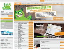 Tablet Screenshot of musicmonster.fm
